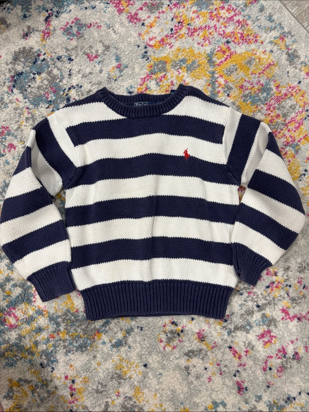 Striped Polo Sweater 4T
